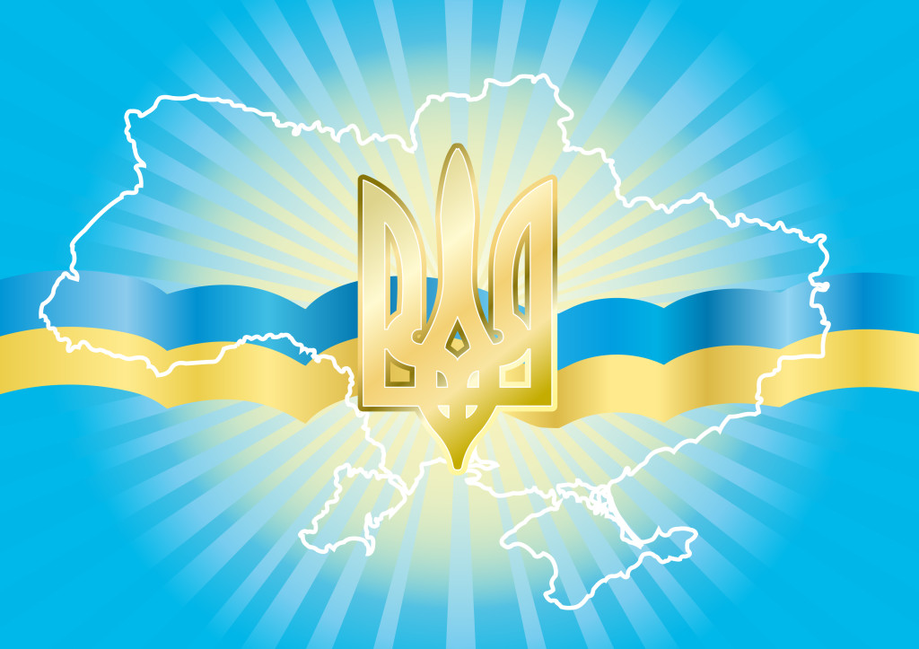 Background to congratulating on the day of independence of Ukraine